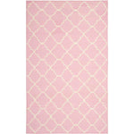 Safavieh Dhurries 554 Rug, DHU554 - Pink / Ivory