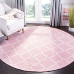 Safavieh Dhurries 554 Rug, DHU554 - Pink / Ivory