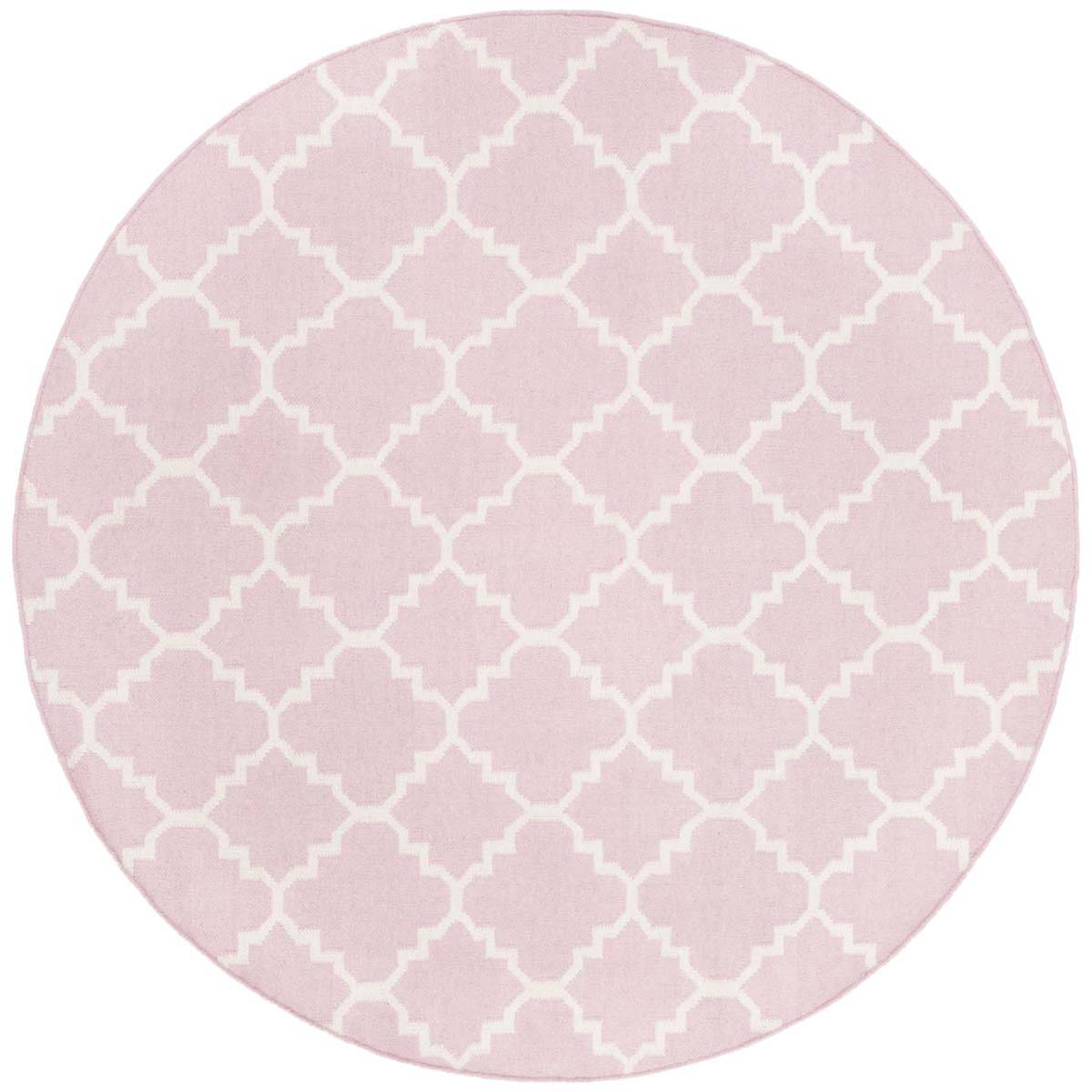 Safavieh Dhurries 554 Rug, DHU554 - Pink / Ivory