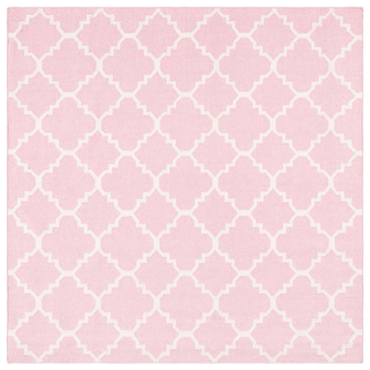 Safavieh Dhurries 554 Rug, DHU554 - Pink / Ivory