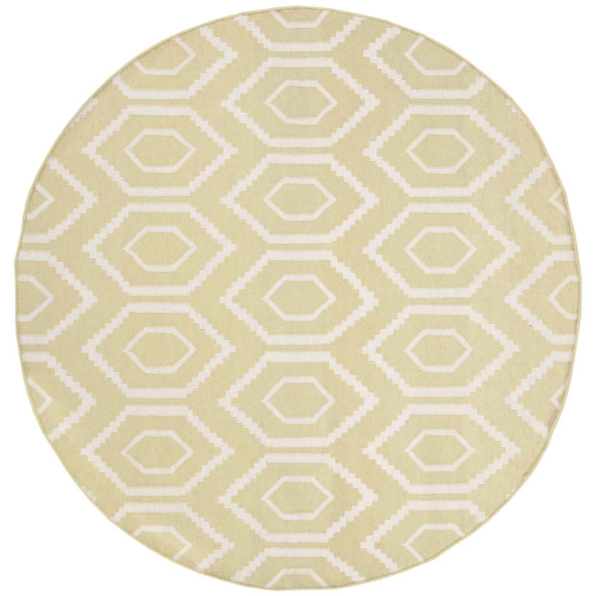 Safavieh Dhurries 556 Rug, DHU556 - Green / Ivory