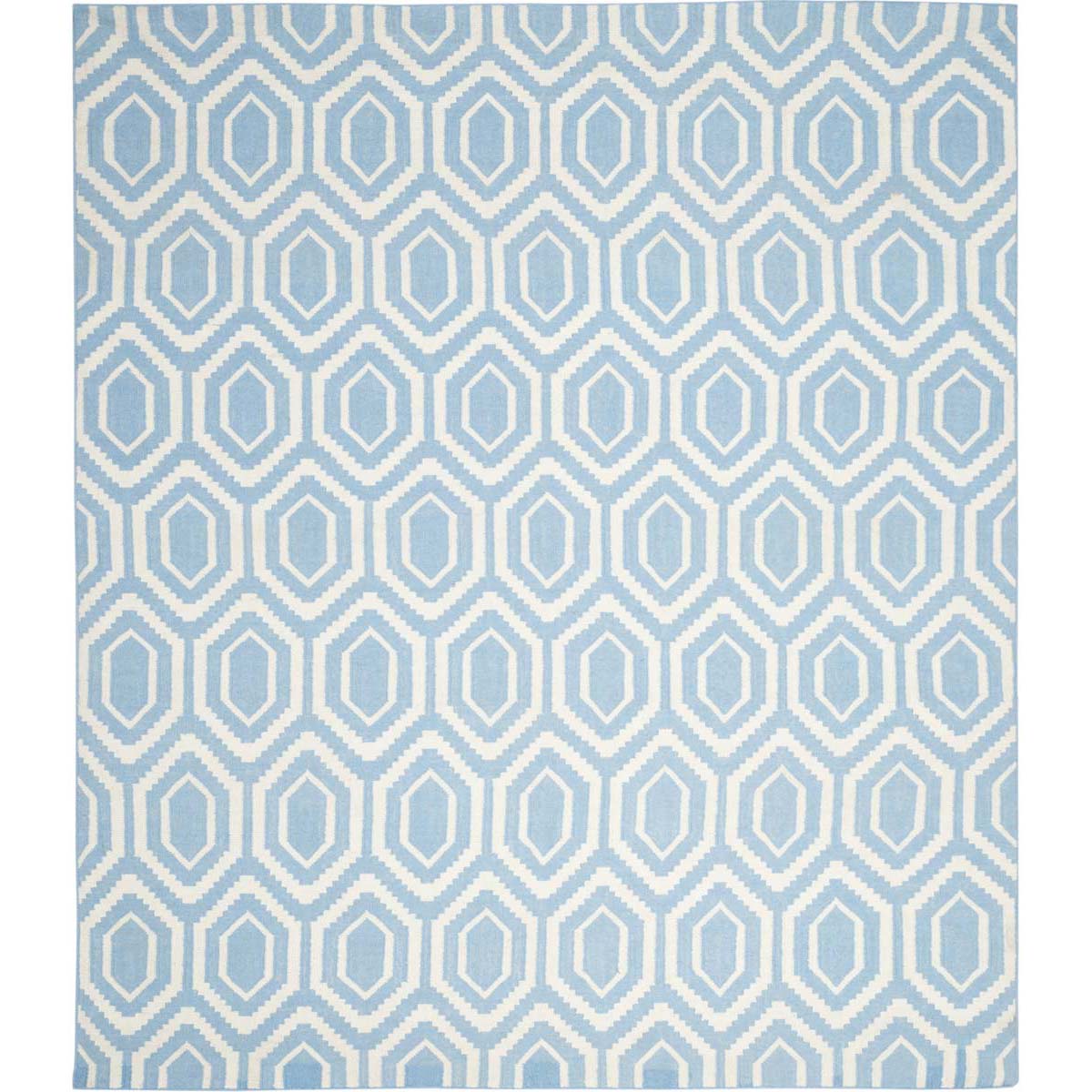 Safavieh Dhurries 556 Rug, DHU556 - Blue / Ivory