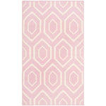 Safavieh Dhurries 556 Rug, DHU556 - Pink / Ivory