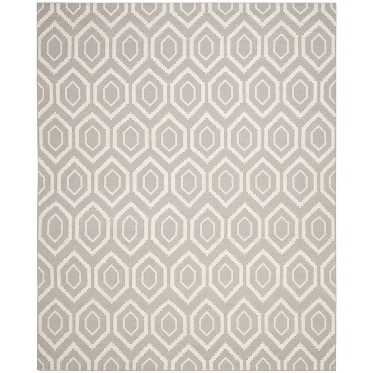 Safavieh Dhurries 556 Rug, DHU556 - Grey / Ivory