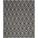 Safavieh Dhurries 556 Rug, DHU556 - Black / Ivory