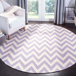 Safavieh Dhurries 557 Rug, DHU557 - Purple / Ivory