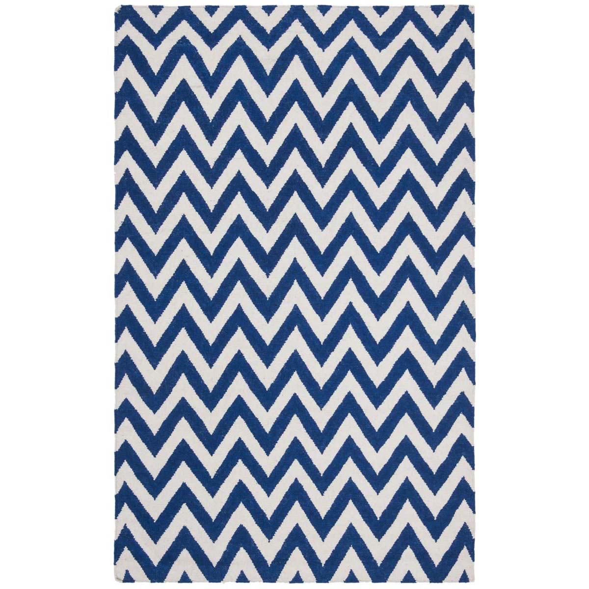 Safavieh Dhurries 557 Rug, DHU557 - Dark Blue / Ivory