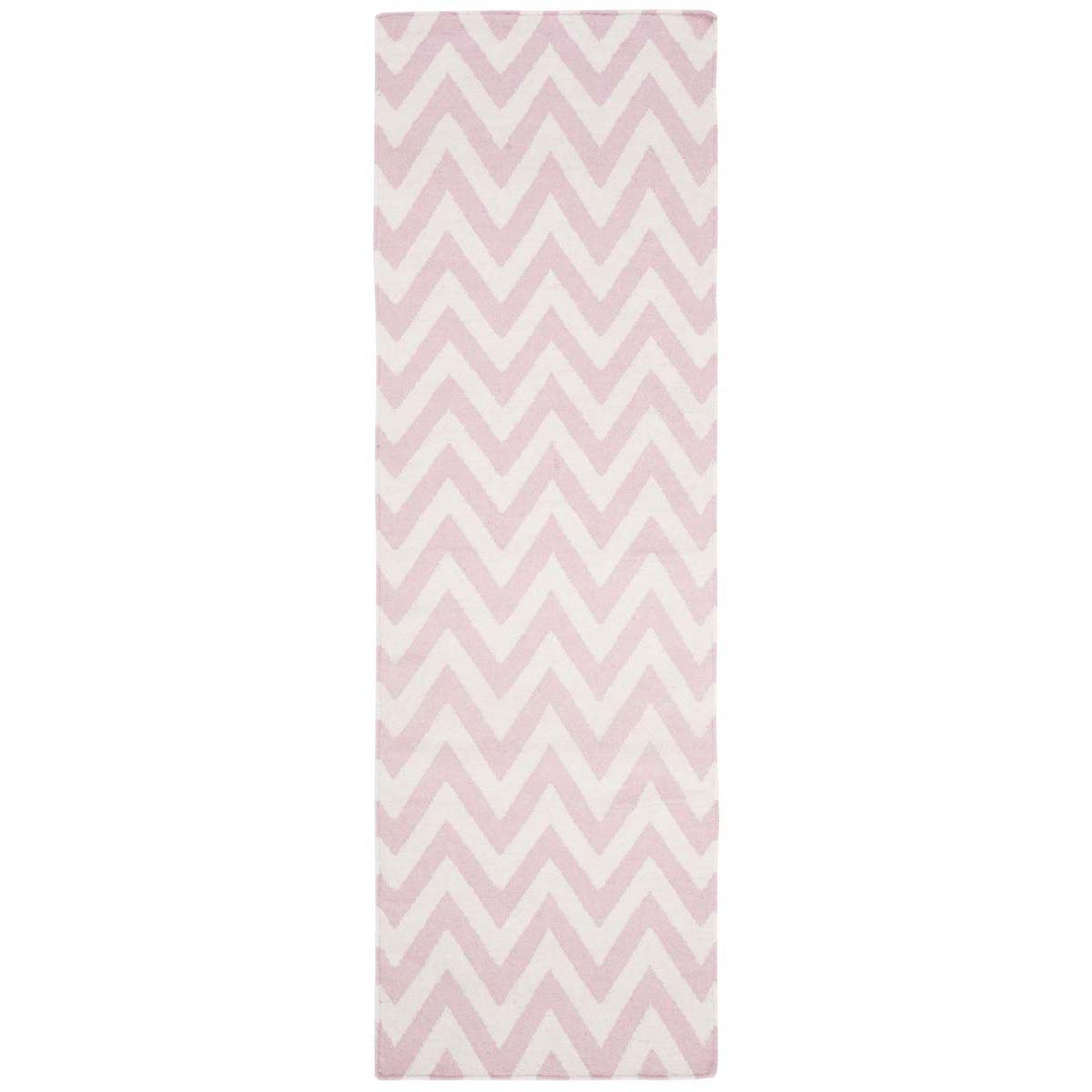 Safavieh Dhurries 557 Rug, DHU557 - Pink / Ivory