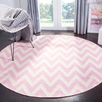 Safavieh Dhurries 557 Rug, DHU557 - Pink / Ivory