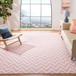 Safavieh Dhurries 557 Rug, DHU557 - Pink / Ivory