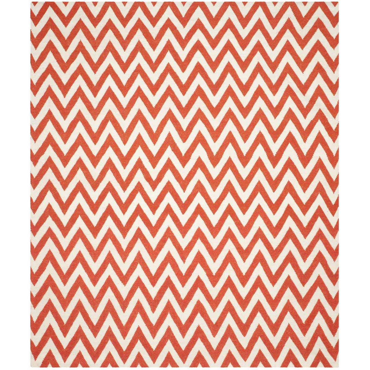 Safavieh Dhurries 557 Rug, DHU557 - Red / Ivory