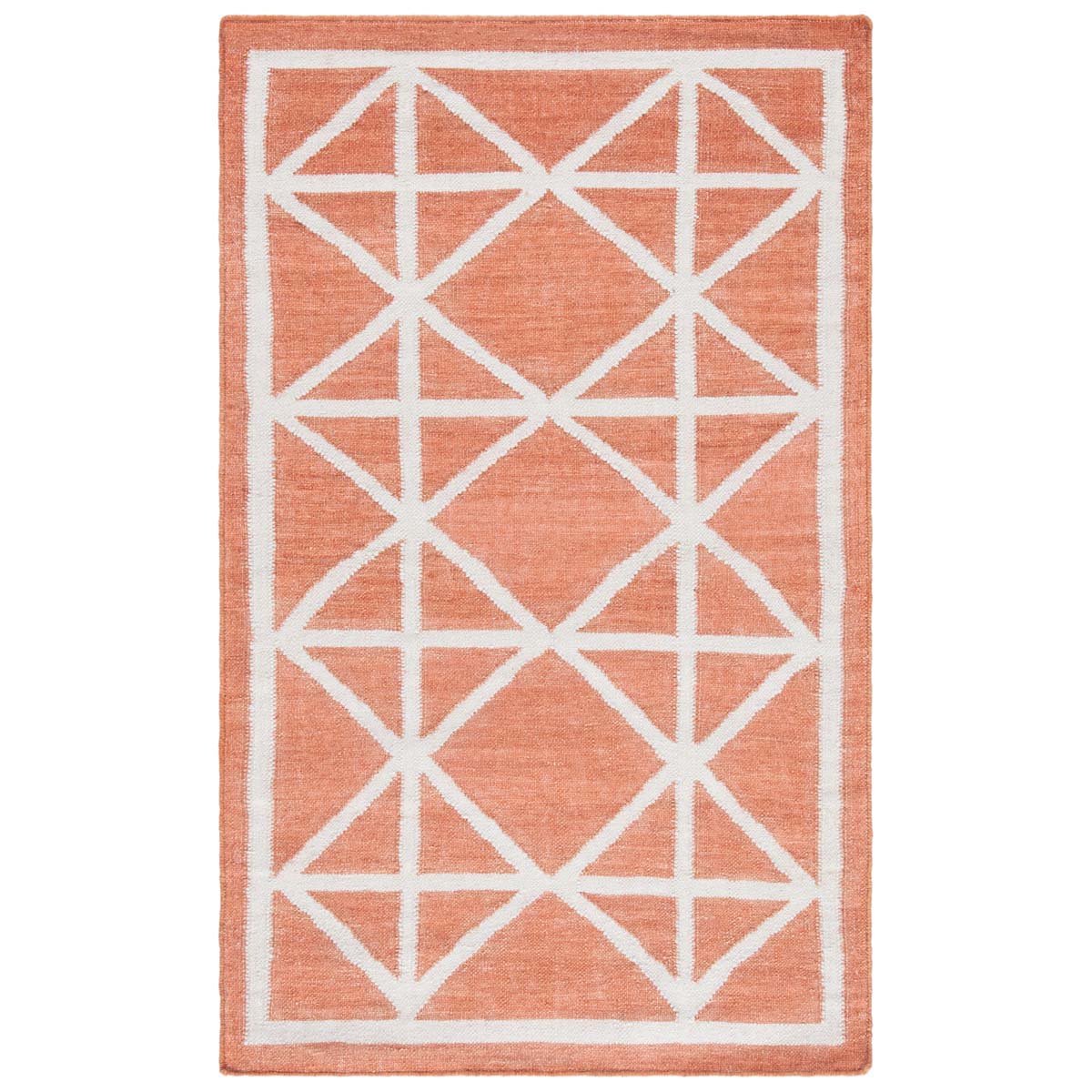 Safavieh Dhurries 558 Rug, DHU558 - Red / Ivory