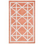 Safavieh Dhurries 558 Rug, DHU558 - Red / Ivory