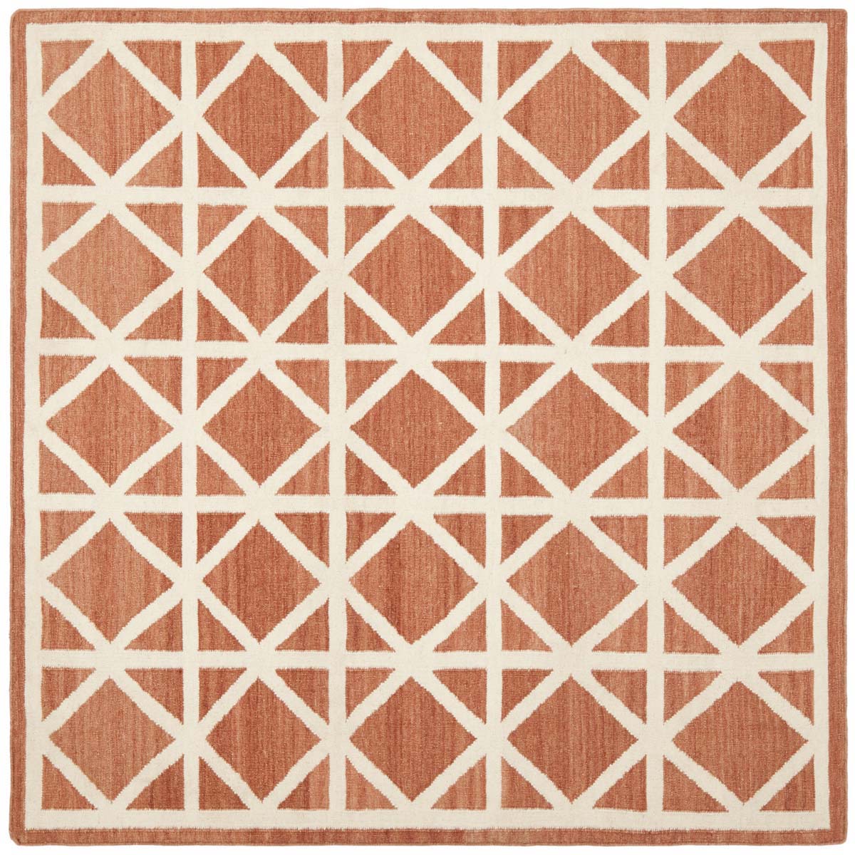 Safavieh Dhurries 558 Rug, DHU558 - Red / Ivory