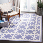 Safavieh Dhurries 558 Rug, DHU558 - Purple / Ivory