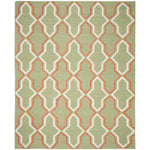 Safavieh Dhurries 559 Rug, DHU559 - Green / Rust