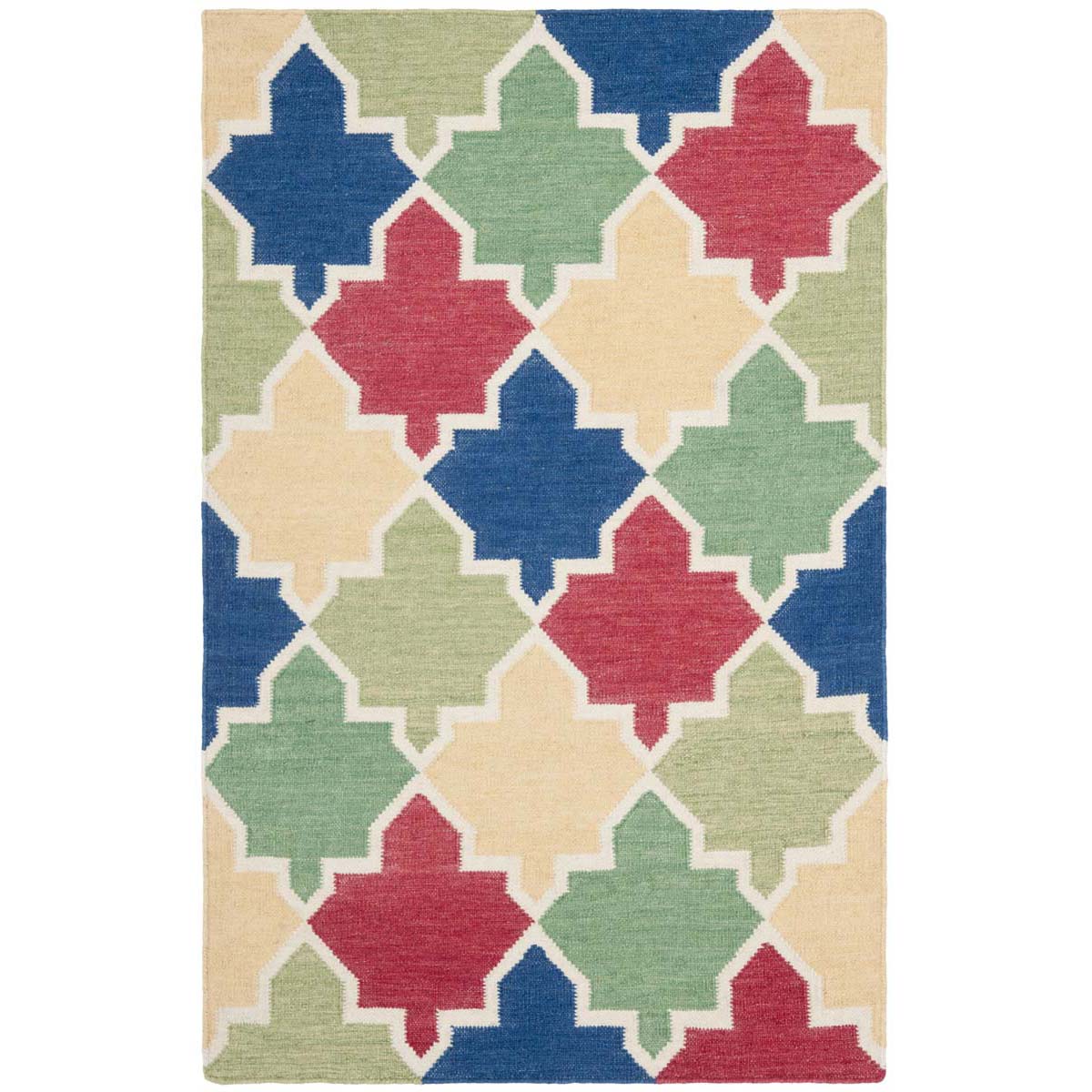 Safavieh Dhurries 561 Rug, DHU561 - Blue / Multi