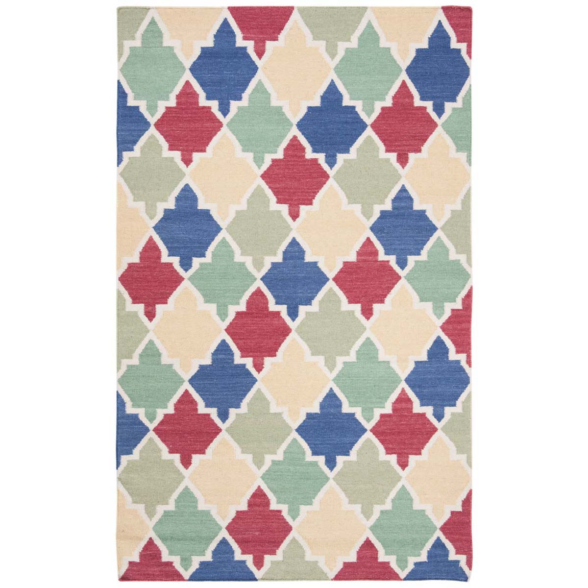 Safavieh Dhurries 561 Rug, DHU561 - Blue / Multi