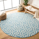 Safavieh Dhurries 562 Rug, DHU562 - Light Blue / Ivory