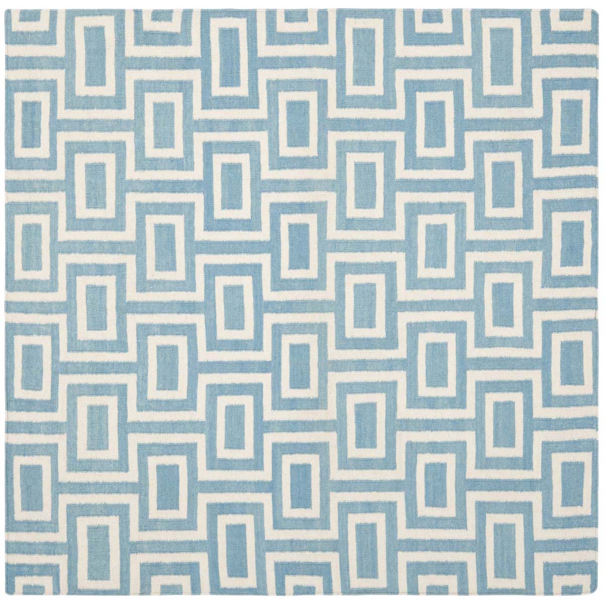 Safavieh Dhurries 562 Rug, DHU562 - Light Blue / Ivory