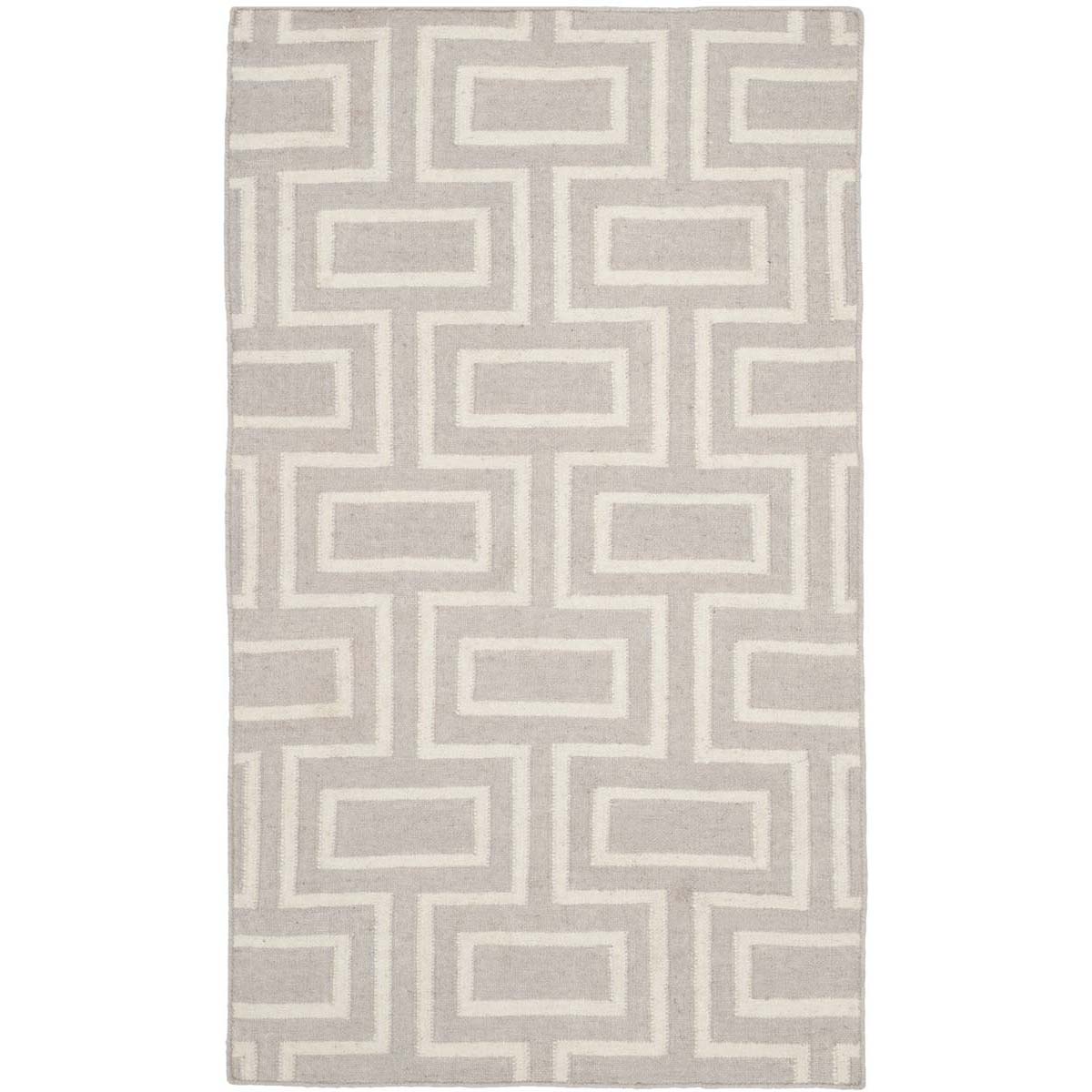 Safavieh Dhurries 562 Rug, DHU562 - Grey / Ivory