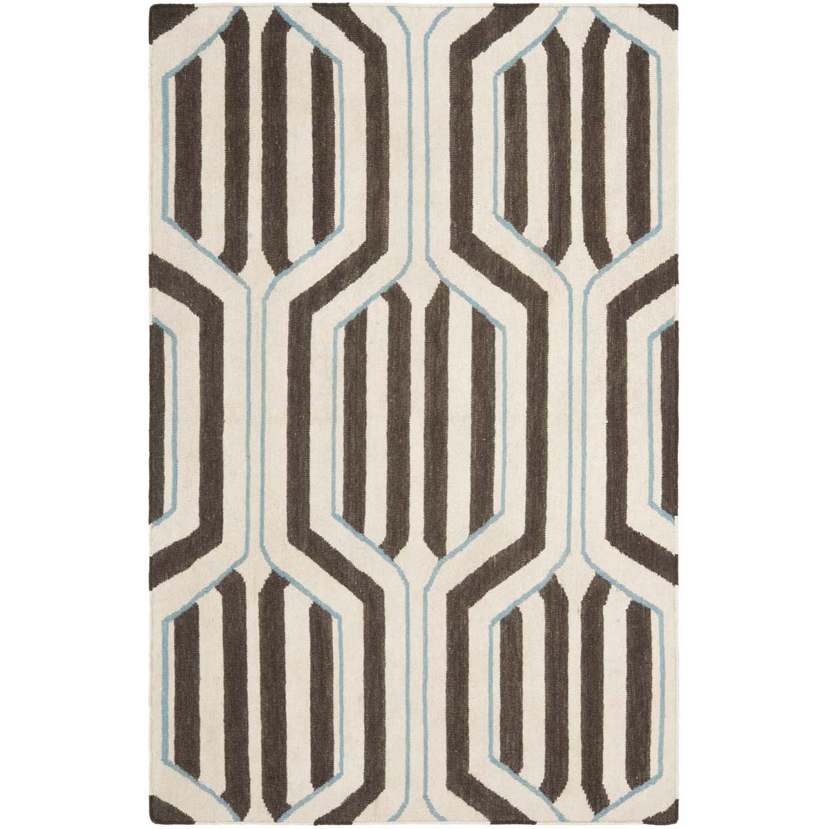 Safavieh Dhurries 563 Rug, DHU563 - Ivory / Multi