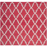 Safavieh Dhurries 564 Rug, DHU564 - Red / Ivory