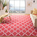 Safavieh Dhurries 564 Rug, DHU564 - Red / Ivory