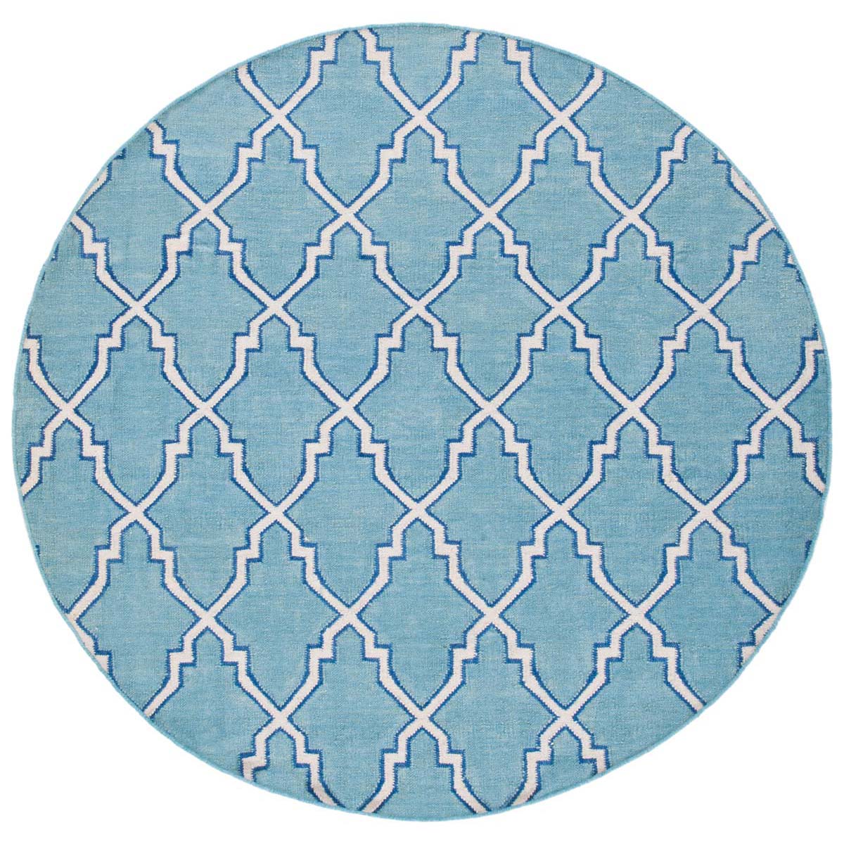 Safavieh Dhurries 564 Rug, DHU564 - Light Blue / Ivory