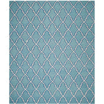 Safavieh Dhurries 564 Rug, DHU564 - Light Blue / Ivory