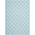 Safavieh Dhurries 565 Rug, DHU565 - Light Blue / Ivory