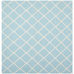 Safavieh Dhurries 565 Rug, DHU565 - Light Blue / Ivory