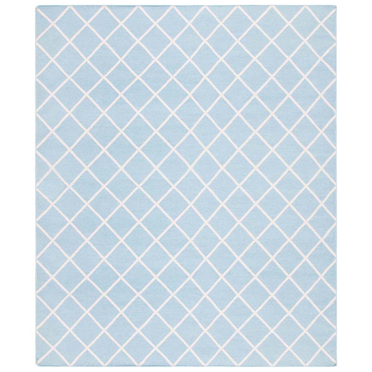 Safavieh Dhurries 565 Rug, DHU565 - Light Blue / Ivory