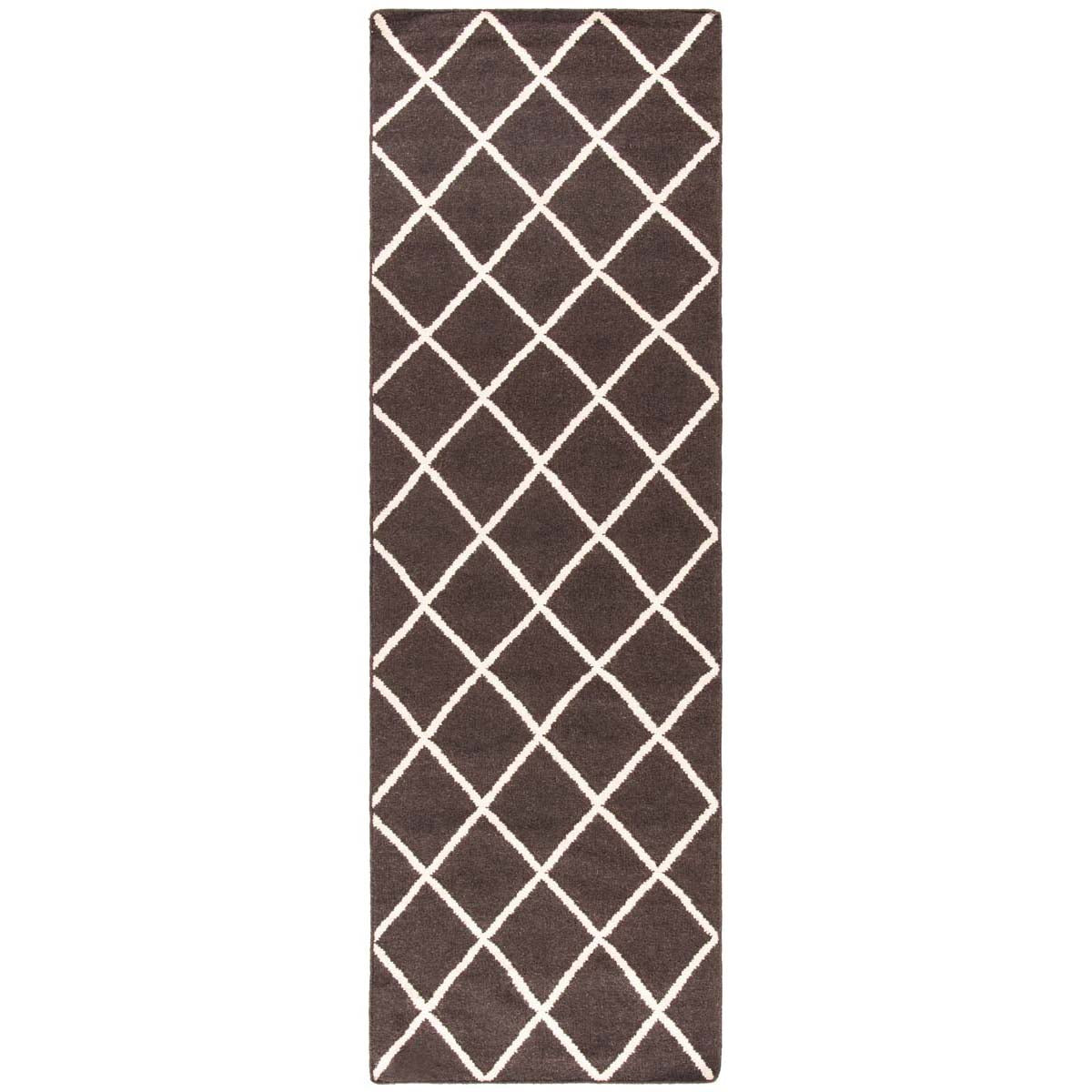 Safavieh Dhurries 565 Rug, DHU565 - Brown / Ivory