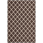 Safavieh Dhurries 565 Rug, DHU565 - Brown / Ivory