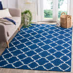 Safavieh Dhurries 566 Rug, DHU566 - Dark Blue