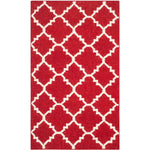 Safavieh Dhurries 566 Rug, DHU566 - Red / Ivory