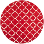 Safavieh Dhurries 566 Rug, DHU566 - Red / Ivory