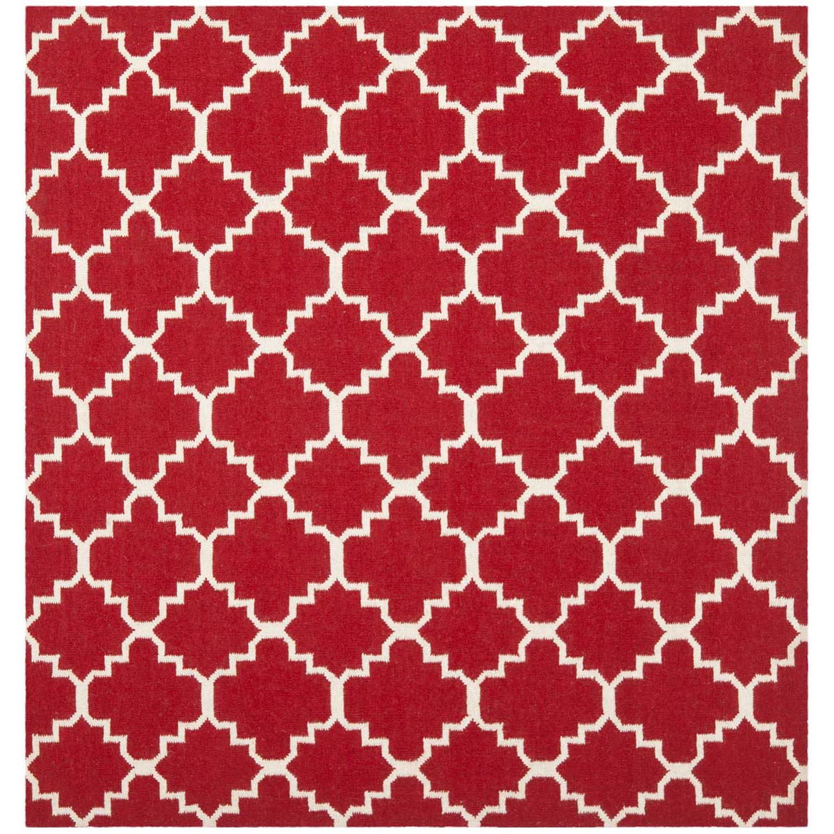 Safavieh Dhurries 566 Rug, DHU566 - Red / Ivory