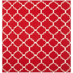 Safavieh Dhurries 566 Rug, DHU566 - Red / Ivory