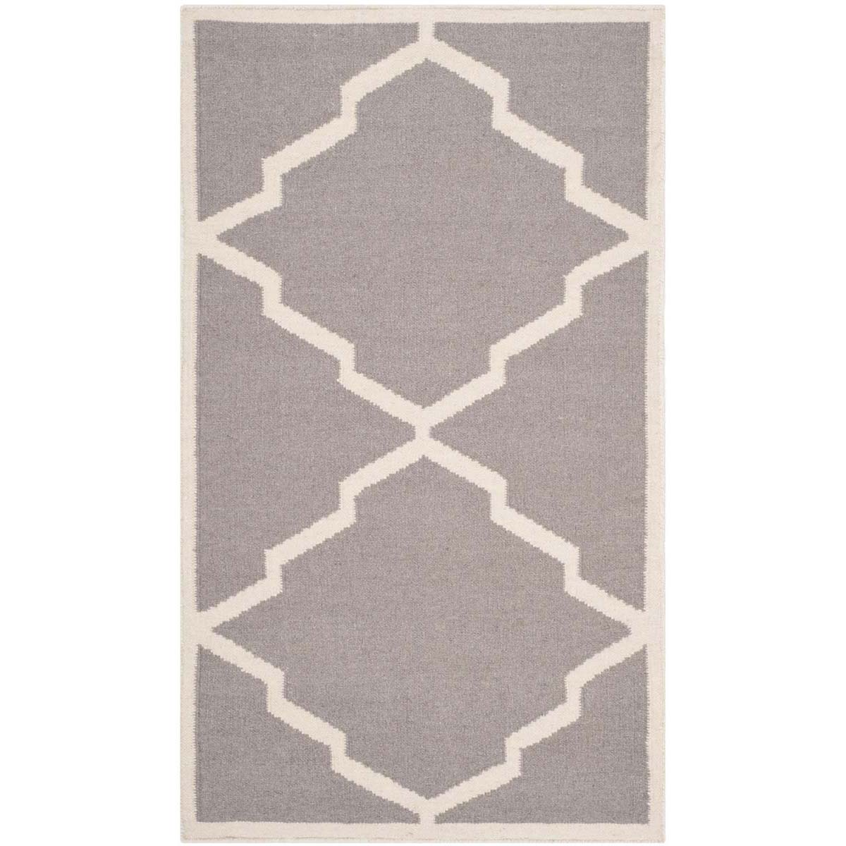 Safavieh Dhurries 567 Rug, DHU567 - Grey / Ivory