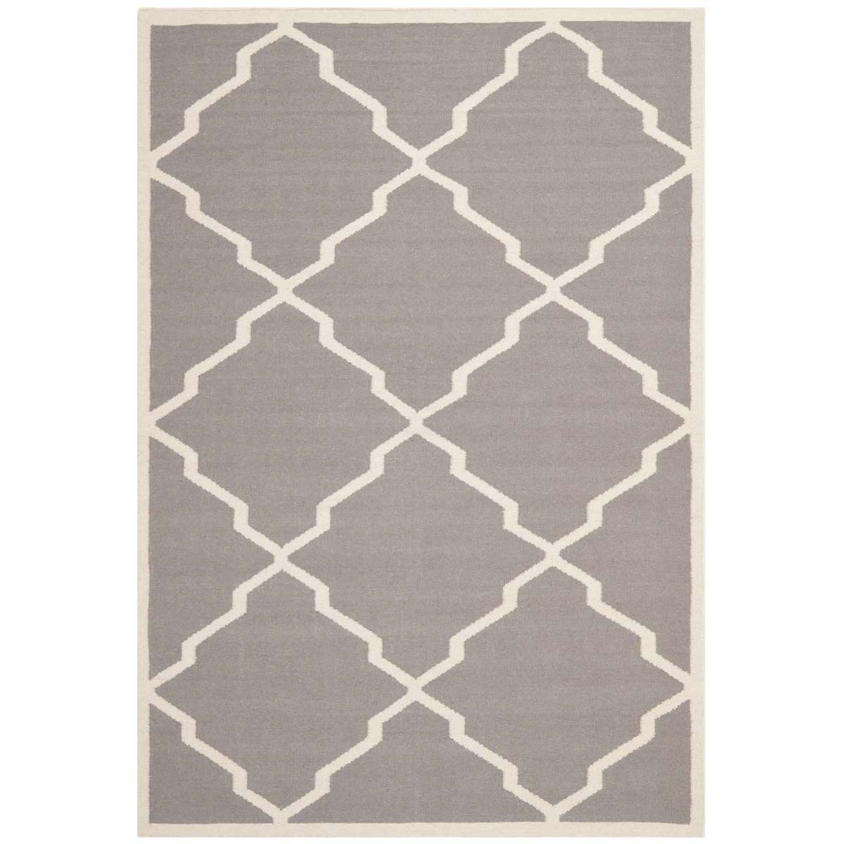 Safavieh Dhurries 567 Rug, DHU567 - Grey / Ivory