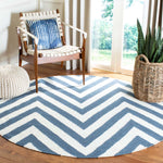 Safavieh Dhurries 568 Rug, DHU568 - Blue / Ivory