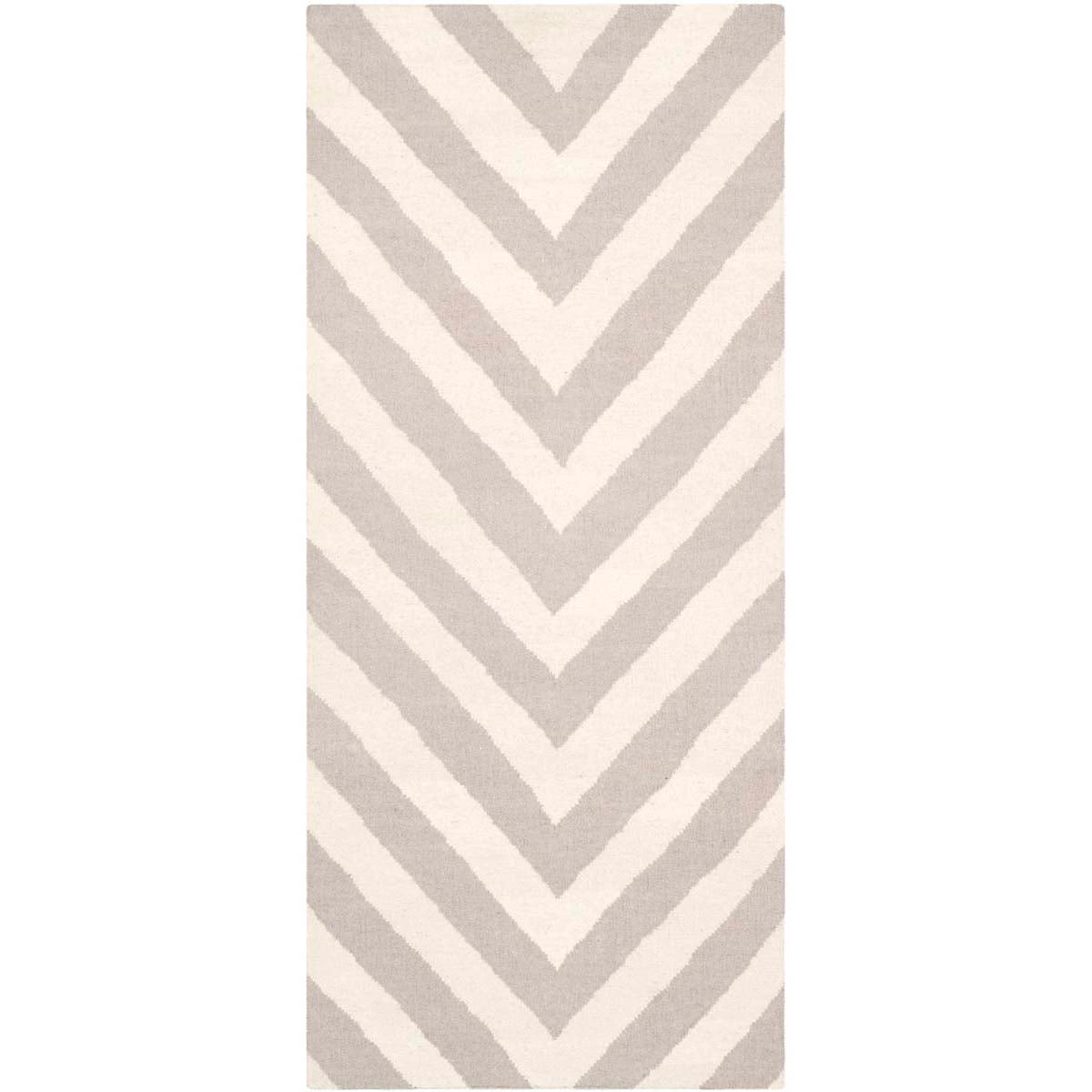 Safavieh Dhurries 568 Rug, DHU568 - Grey / Ivory