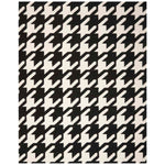 Safavieh Dhurries 570 Rug, DHU570 - Black / Ivory