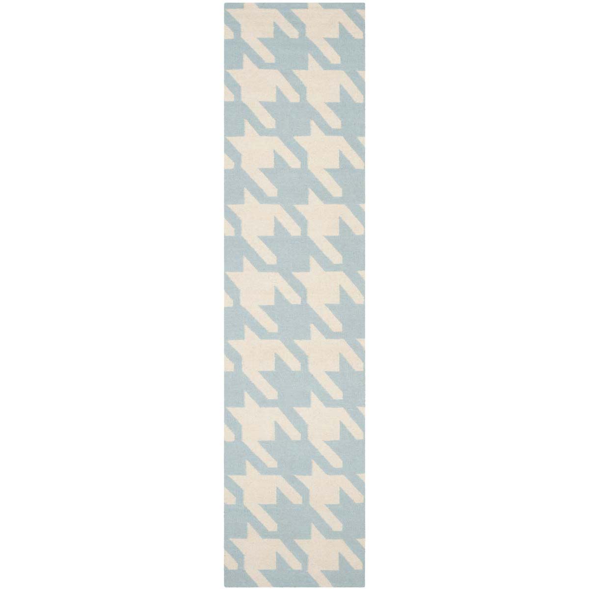 Safavieh Dhurries 570 Rug, DHU570 - Light Blue / Ivory