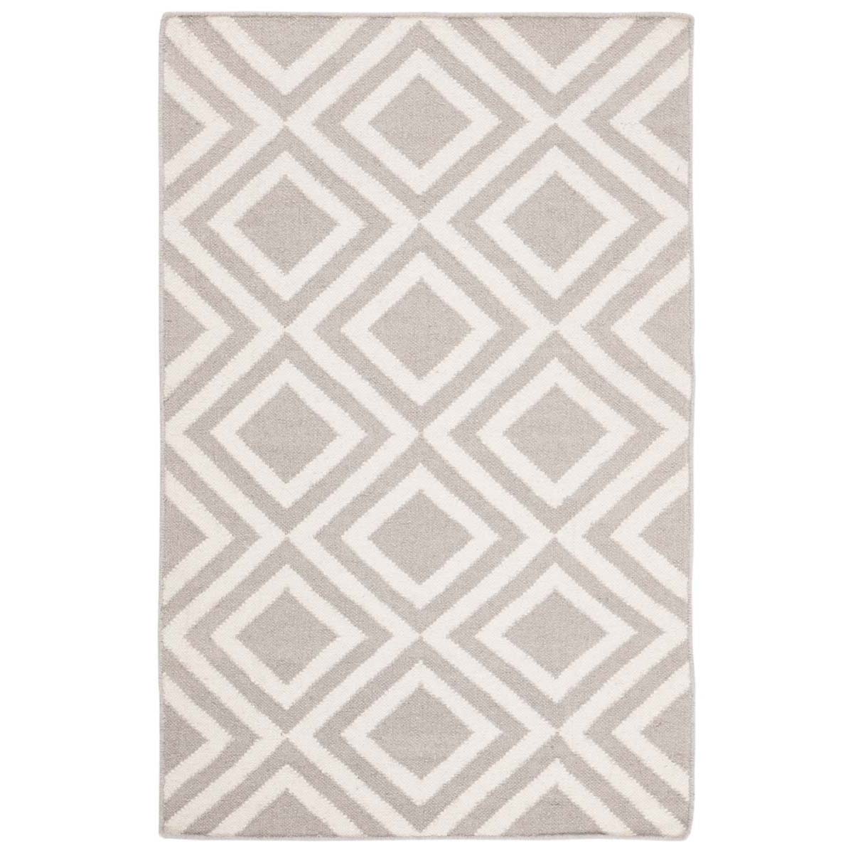 Safavieh Dhurries 571 Rug, DHU571 - Grey / Ivory