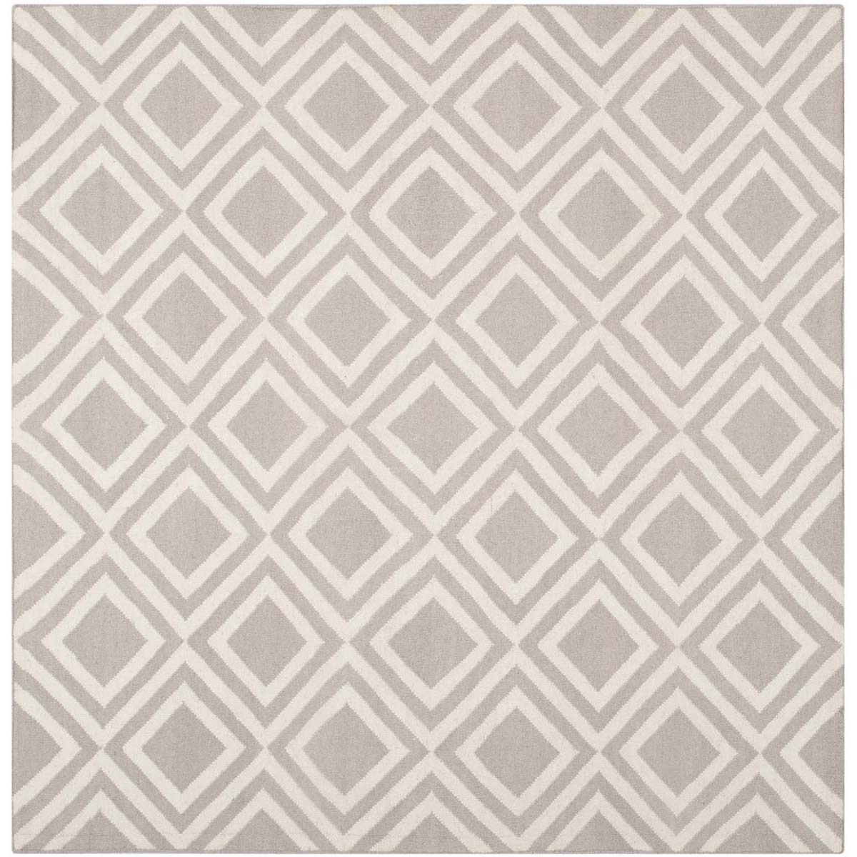 Safavieh Dhurries 571 Rug, DHU571 - Grey / Ivory