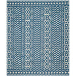 Safavieh Dhurries 572 Rug, DHU572 - Dark Blue / Ivory