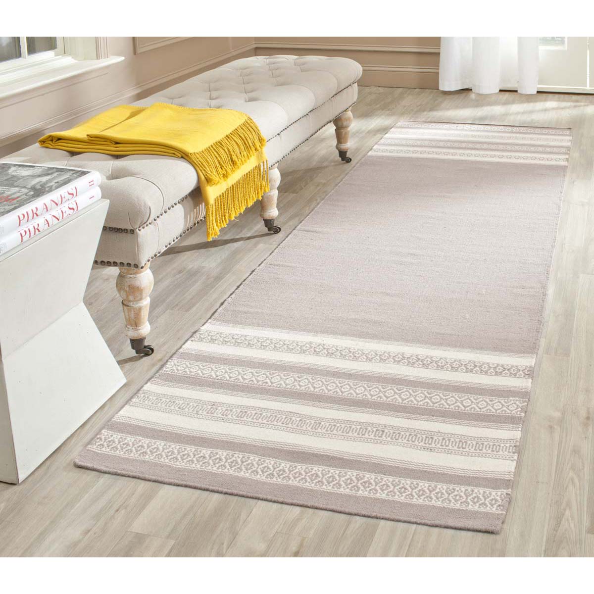 Safavieh Dhurries 601 Rug, DHU601 - Light Brown